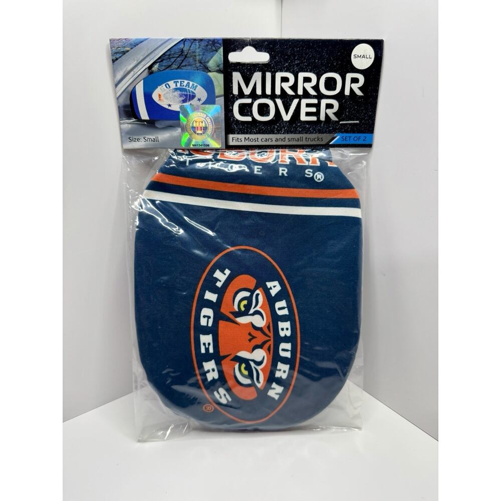 NCAA Auburn Tigers Mirror Cover 2 Pack - Size Small [NEW] For Cars